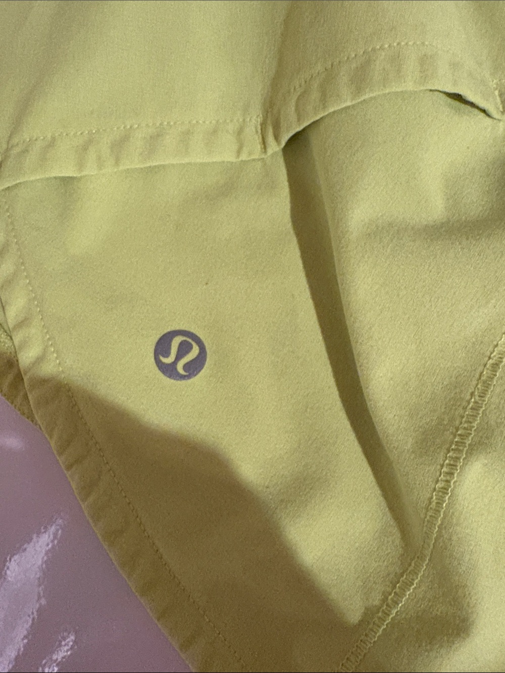 lululemon athletica Men’s Lime Yellow Athletic Shorts